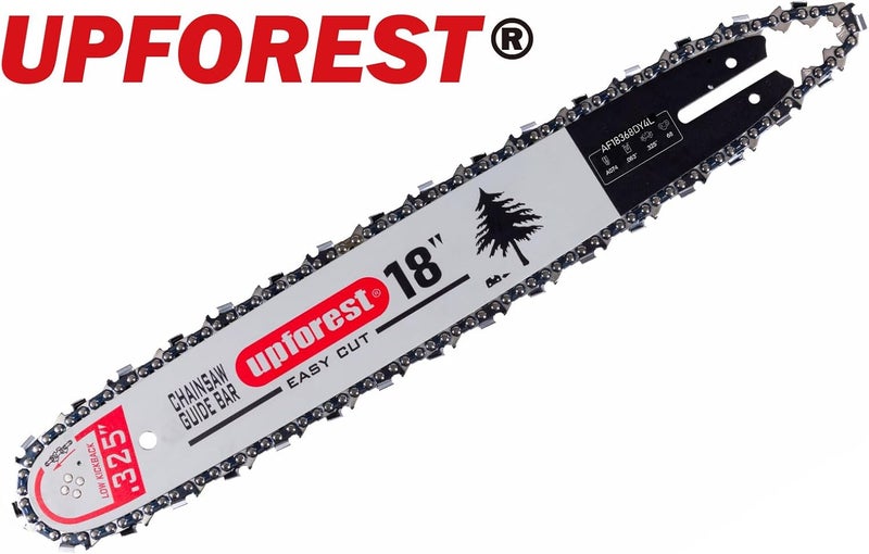 UPFOREST 18 Inch Chainsaw Bar & Chain .325" Pitch, .063" Gauge, 68 Drive Links, 26RS 68 Fits Stihl 025, MS250, MS251 36390050068, V68 (3 Chains+1 Bar)(AS18368DY4L) - Image 2